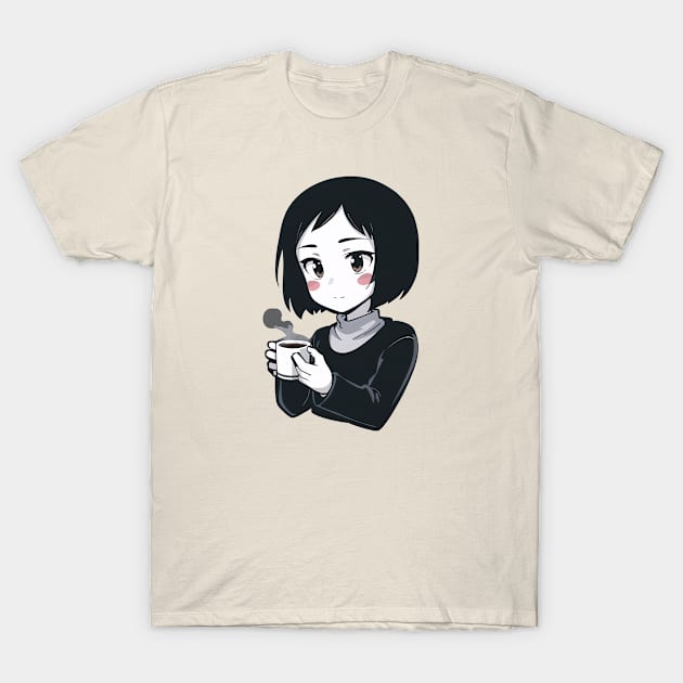 Coffee Girl T-Shirt by Tazlo